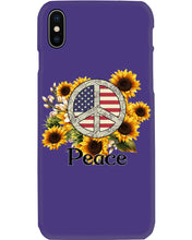 Load image into Gallery viewer, Peace Sign Sunflower Birthday Gift For Girls Phone case
