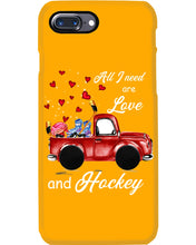Load image into Gallery viewer, All I Need Are Love And Hockey Gift For Hockey Players Phone case
