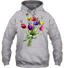 Load image into Gallery viewer, Vintage Funny Donkey With Tulip Trending For Donkey Lovers Hoodie
