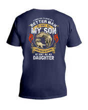 Load image into Gallery viewer, God Sent Me My Son And My Daughter Custom Design Gift For Family Guys V-Neck

