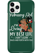 Load image into Gallery viewer, Betty Boop February Girl Living My Best Life Birthday Meaningful Gift Phone case
