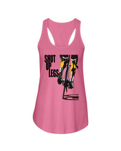 Load image into Gallery viewer, Shut Up Legs Unique Custom Design For Cycling Lovers Ladies Flowy Tank
