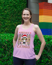 Load image into Gallery viewer, Merry Catmas Cute Funny Gifts Ladies Flowy Tank
