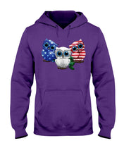 Load image into Gallery viewer, Lovely Phone Case Three Owl With US Flag Gift For Owl Lovers Hoodie
