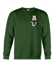 Load image into Gallery viewer, Cat In Your Front Pocket Great Gift For Cat Lovers Sweatshirt
