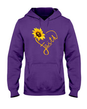 Load image into Gallery viewer, Black Phone Case Sunflower Faith Gift For Christians Hoodie

