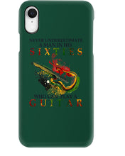Load image into Gallery viewer, Never Underestimate A 60 Year Old Man Can Play A Guitar Phone case
