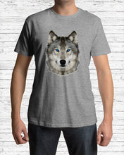 Load image into Gallery viewer, Wolf's Face Simple  Unique Custom Design For Animal Lovers Guys Tee
