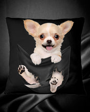 Load image into Gallery viewer, Market Trendz Chihuahua In Pocket Birthday Gift Pillow Cover
