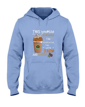 Load image into Gallery viewer, The Quarantine Time With Yarn And Coffee Gift For Women Hoodie
