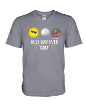 Load image into Gallery viewer, Best Day Ever Golf Trending Gift For Golf Lovers Guys V-Neck
