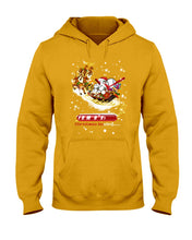Load image into Gallery viewer, Baseball Xmas Sleigh Loading Gift For Baseball Lovers Hoodie
