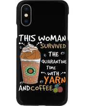 Load image into Gallery viewer, The Quarantine Time With Yarn And Coffee Gift For Women Phone case
