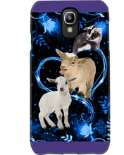 Load image into Gallery viewer, Lovely Phone Case Twinkling Blue Heart Gift For Goat Lovers Phone case
