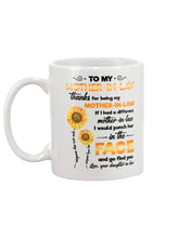 Load image into Gallery viewer, Giving For  Mother-in-law Thank For Being You  Custom Design Mug
