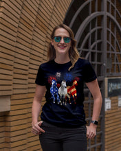 Load image into Gallery viewer, Lovely Phone Case Horse Freedom Firework Gift For Horse Lovers Ladies Tee

