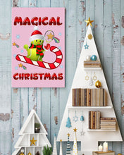 Load image into Gallery viewer, Tennis Players Magical Christmas Snowman Gift For Women Vertical Poster
