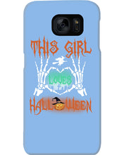 Load image into Gallery viewer, This Girl Loves Halloween Gift For Girls Phone case
