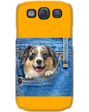 Load image into Gallery viewer, Australian Shepherd In Denim Pocket Gift For Dog Lovers Phone case
