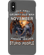 Load image into Gallery viewer, Walk Away I Am A Grumpy Old Man Who Was Born In November Birthday Gift Phone case
