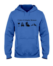 Load image into Gallery viewer, Simple Woman Loves Wine Camping Shoes And Climbing Hoodie
