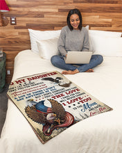 Load image into Gallery viewer, USA Flag Flying Eagle You'll Understand That The Love I Have For You Mom Gift For Daughter Fleece Blanket
