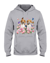 Load image into Gallery viewer, Gift For Dog Lovers Beagle With Peonies Hoodie
