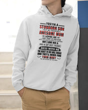 Load image into Gallery viewer, A Stubborn Son Of A Freaking Awesome Mom I Love Her Gift For Mama Hoodie

