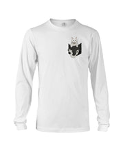 Load image into Gallery viewer, Cat In Your Front Pocket Great Gift For Cat Lovers Unisex Long Sleeve
