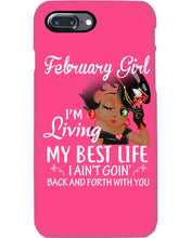 Load image into Gallery viewer, Betty Boop February Girl Living My Best Life Birthday Meaningful Gift Phone case

