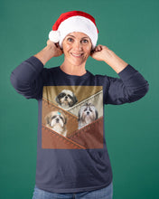 Load image into Gallery viewer, Three Cute Shih Tzu In Bag Gift For Dog Lovers Unisex Long Sleeve
