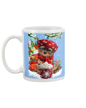 Load image into Gallery viewer, Yorkshire Terrier Loves Drinking Hot Latte Gift For Dog Lovers Mug
