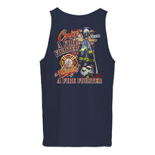 Load image into Gallery viewer, Once A Firefighter   Always A Firefighter   Special Custom Design Unisex Tank Top
