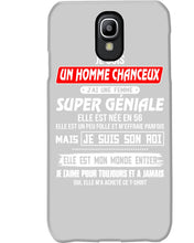 Load image into Gallery viewer, Je Suis Un Homme Chanceux J'ai Line Femme Custom Design Je Suis Son Roi Phone case
