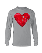 Load image into Gallery viewer, Market Trendz Nurse Heart Gift For Friends Who A Nurse Unisex Long Sleeve

