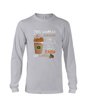 Load image into Gallery viewer, The Quarantine Time With Yarn And Coffee Gift For Women Unisex Long Sleeve
