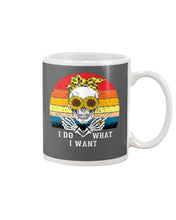 Load image into Gallery viewer, I Do What I Want Skull Sunflower Special Custom Design Mug
