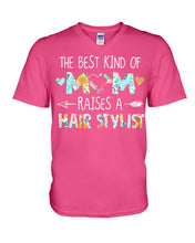 Load image into Gallery viewer, The Best Kind Of Mom Raises A  Hair Stylist  Unique Custom Design Guys V-Neck
