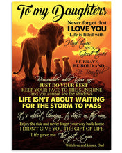 Load image into Gallery viewer, Gift For    Daughter Life Gave Me The Gift Of You Custom Design Vertical Poster

