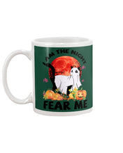 Load image into Gallery viewer, I Am The Night Fear Me Ghost Cat Gift For Cat Lovers Mug
