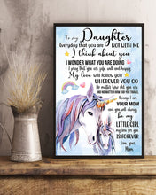 Load image into Gallery viewer, Cute Unicorn Mom Gift For Daughter My Love Will Follow You Vertical Poster
