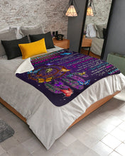 Load image into Gallery viewer, Dreamcatcher With Purple Feather Mom Gift For Daughter Believe In Yourself Sherpa Blanket
