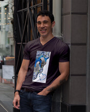 Load image into Gallery viewer, Magical Gray Couple African Parrot Gift For Bird Lovers Guys V-Neck
