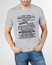 Load image into Gallery viewer, I'm A Spolied Husband But Not Yours  - Awesome Wife Was Born In February Guys V-Neck
