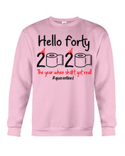 Load image into Gallery viewer, Black Phone Case Hello Forty 2020 The Year When Shit Got Real Trending Sweatshirt
