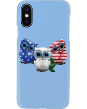 Load image into Gallery viewer, Lovely Phone Case Three Owl With US Flag Gift For Owl Lovers Phone case
