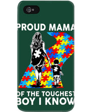 Load image into Gallery viewer, Proud Mama Of The Touchest Boy I Know Autism's Day Gift Phone case
