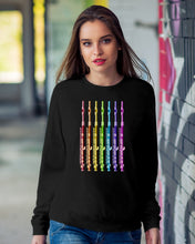 Load image into Gallery viewer, Seven Flute Rainbow Design Gift For Flute Lovers Sweatshirt
