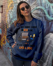 Load image into Gallery viewer, A Man Loves Beer And Dachshund Gift For Dog Lovers Sweatshirt

