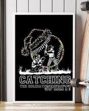 Load image into Gallery viewer, Baseball Catching The Holiday Spirit Gift For Baseball Players Vertical Poster
